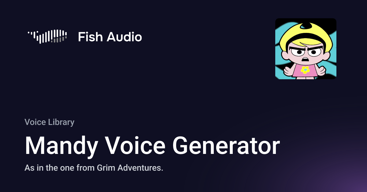 Mandy Rass Fish Fish Audio - Mandy Voice Generator