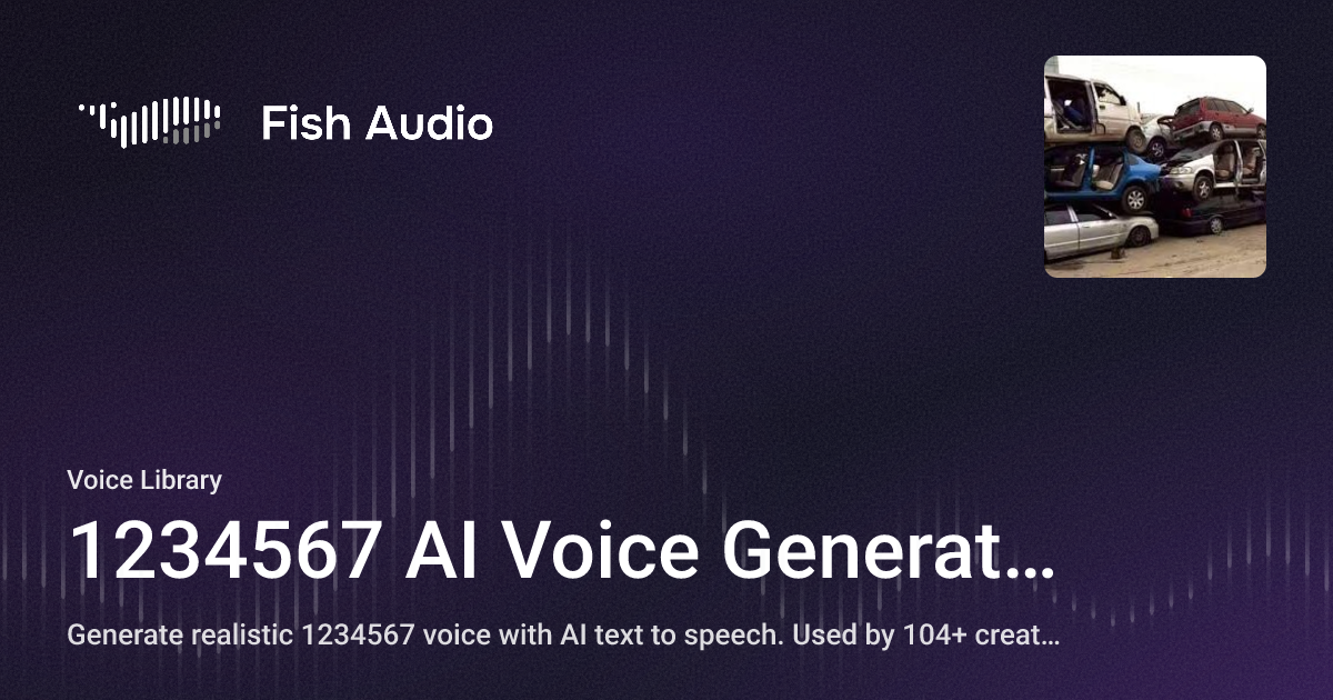 1234567 AI Voice Generator | Fish Audio