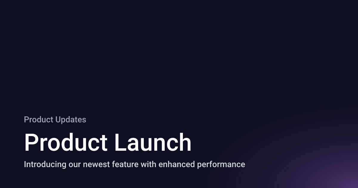 Product Launch